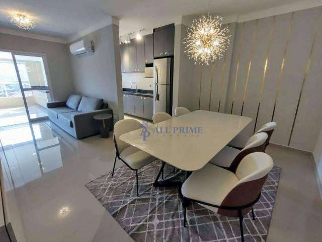 Apartamento com 3 dormitórios para alugar, 127 m² por R$ 7.500,02/mês - Canto do Forte - Praia Grande/SP