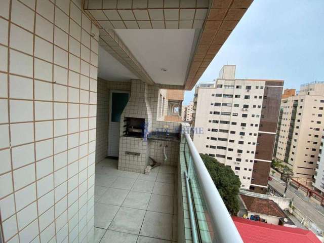 Apartamento com 1 dormitório para alugar, 55 m² por R$ 2.500,01/mês - Aviação - Praia Grande/SP