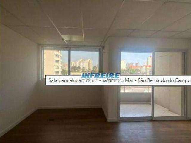 Sala para alugar, 72 m² por R$ 4.793,00/mês - Jardim do Mar - São Bernardo do Campo/SP