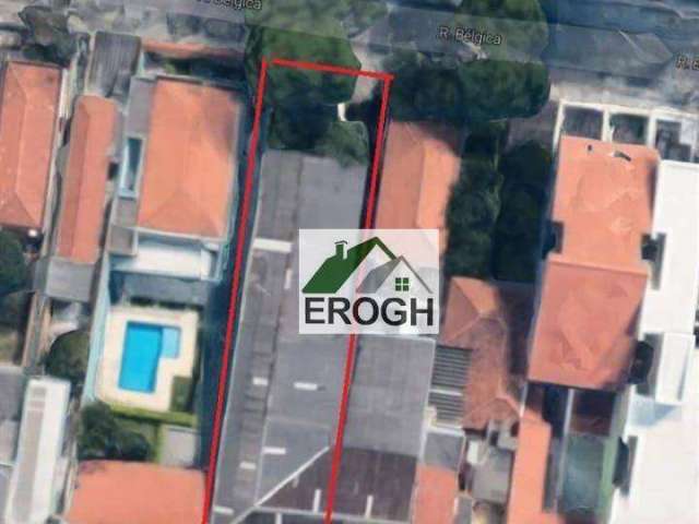 Terreno à venda, 1000 m² por R$ 2.300.000,00 - Parque das Nações - Santo André/SP