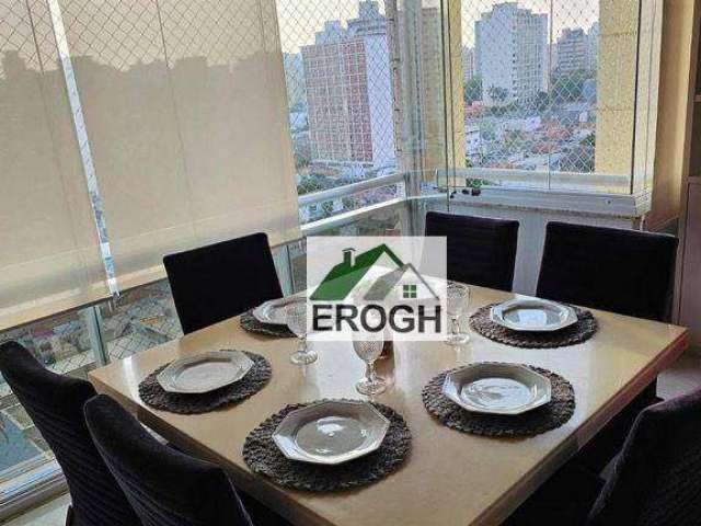 Apartamento com 4 dormitórios, Condomínio Paris, 140 m² - venda por R$ 1.170.000 ou aluguel por R$ 8.170/mês - Centro - Santo André/SP