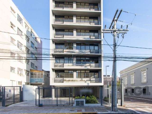 Excelente sala comercial com aproximadamente 34,07m² privativos, nova, de fundos e com lavabo. Localizada no 6º pavimento, com ótima incidência solar.&lt;BR&gt;&lt;BR&gt;Edifício com porteiro eletrôni