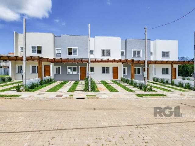 Casa em condomínio com 3 dormitórios, sendo 1 suíte, living 2 ambientes, lavabo, banheiro social, cozinha americana, pátio com churrasqueira&lt;BR&gt;&lt;BR&gt; Casa em condomínio com 3 dormitórios, s