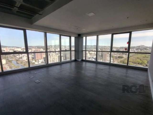 Sala comercial no TREND OFFICES com 53m², penúltimo andar com vista privilegiada para a cidade e para o Rio Guaíba. Prédio imponente com 2 salas de reuniões e 1 auditório com capacidade para até 100 p