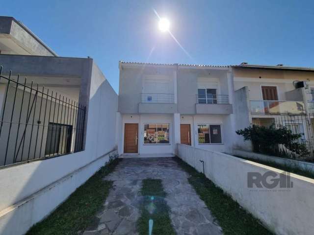 Excelente casa nova no bairro Guarujá. &lt;BR&gt;Casa com sala ampla, integrada com a cozinha. Lavabo. Fundos com pátio com área coberta com churrasqueira e espaço para lavanderia e também área descob