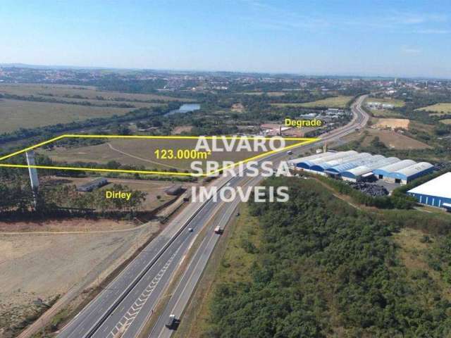 Excelente área industrial à venda com 123.000 m2 na Rod Marechal Rondon em Porto Feliz SP