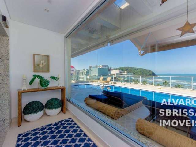 Apartamento Cobertura Penthouse pé na areia, 9 suites, 9 vagas cobertas, 696m², Riviera de São Lourenço em Bertioga SP.