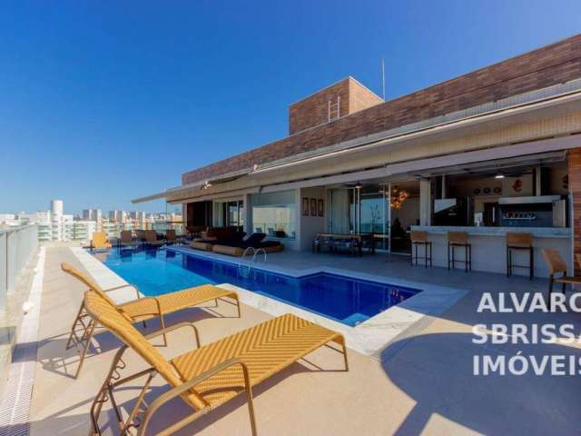 Apartamento Cobertura Penthouse pé na areia, 9 suites, 9 vagas cobertas, 696m², Riviera de São Lourenço em Bertioga SP.