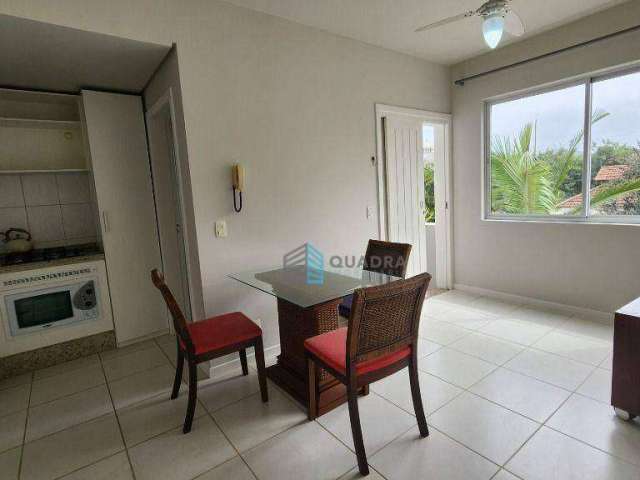 Apartamento com 1 dormitório na beira da praia do Campeche