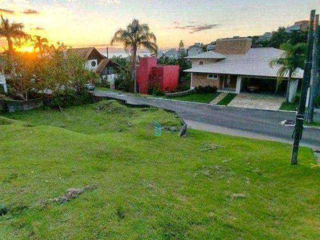 Terreno em Condomínio Fechado com 686m² e Linda Vista para o Mar no Cacupé, Florianópolis !!