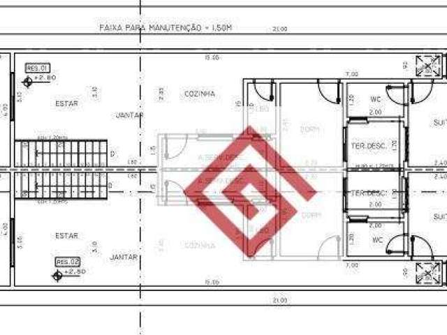 Sobrado com 3 dormitórios à venda, 132 m² por R$ 800.000,00 - Vila Helena - Santo André/SP