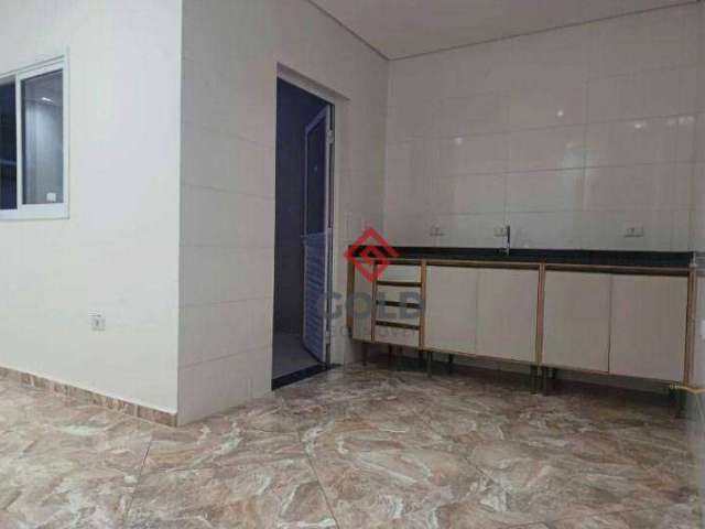 Apartamento com 2 dormitórios para alugar, 39 m² por R$ 1.896,46/mês - Vila Linda - Santo André/SP