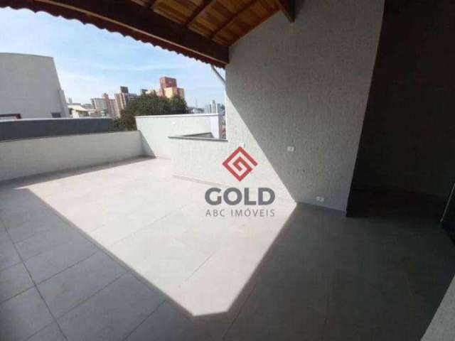 Cobertura com 2 dormitórios à venda, 106 m² por R$ 560.000,00 - Vila Valparaíso - Santo André/SP