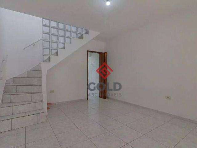 Sobrado com 3 dormitórios para alugar, 85 m² por R$ 2.223,00/mês - Jardim Santo Alberto - Santo André/SP