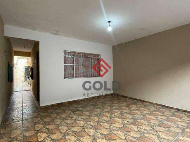 Casa com 2 dormitórios para alugar, 65 m² por R$ 2.318,00/mês - Jardim Santo André - Santo André/SP