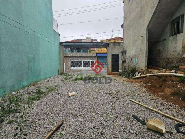 Terreno para alugar, 112 m² por R$ 2.100,00/mês - Vila Curuçá - Santo André/SP