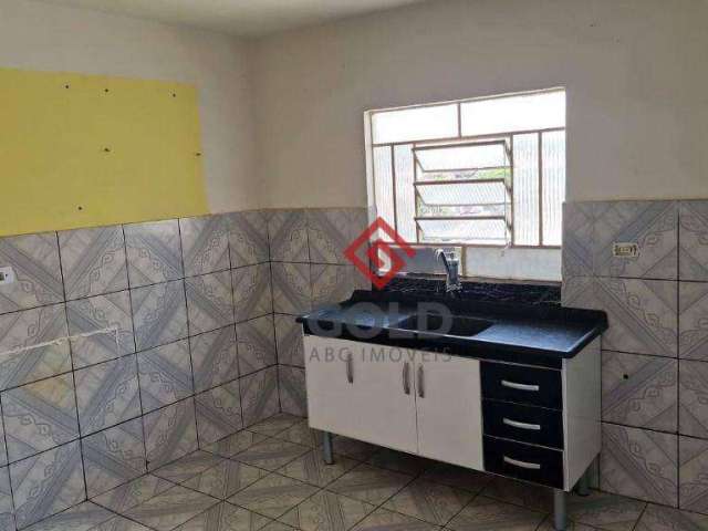 Casa com 1 dormitório para alugar, 35 m² por R$ 1.011/mês - Vila Curuçá - Santo André/SP