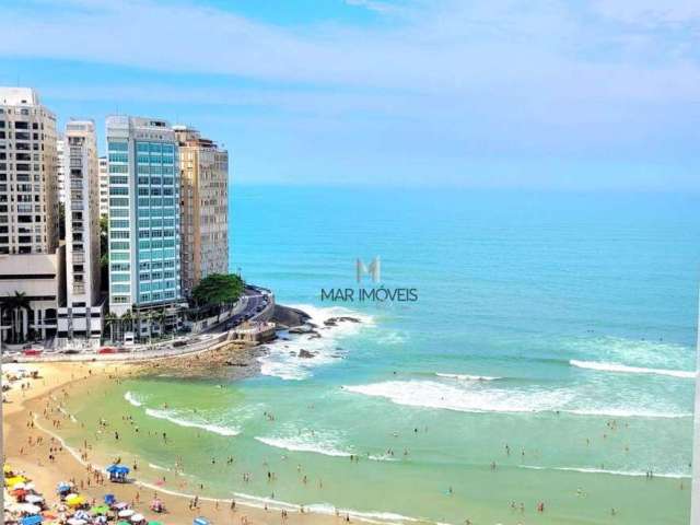 Apartamento com 3 dormitórios à venda, 155 m² frente total para o mar na praia de Pitangueiras - Guarujá/SP