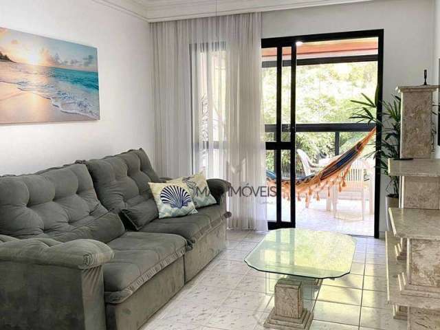 Apartamento com 2 dormitórios para alugar, 115 m² por R$ 4.500/mês - Barra Funda - Guarujá/SP