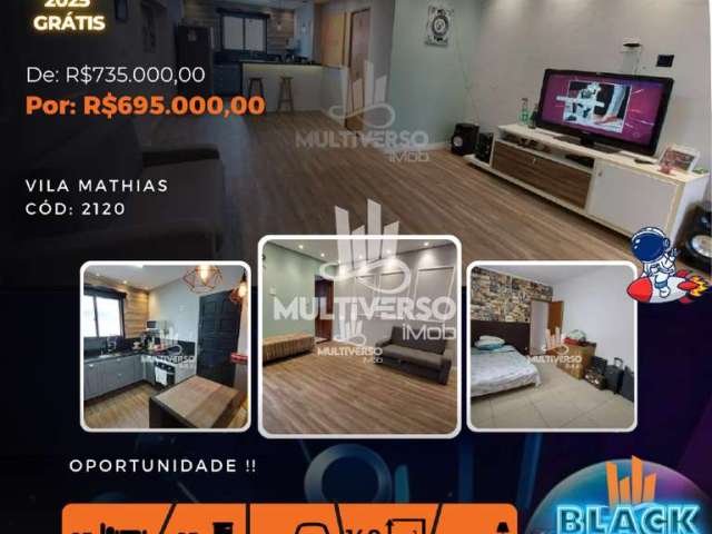 Casa à venda, 3 quartos no bairro Vila Mathias em Santos