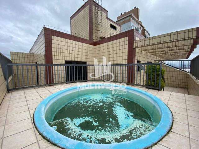 Comprar cobertura com piscina, 3 dormitórios em Santos.