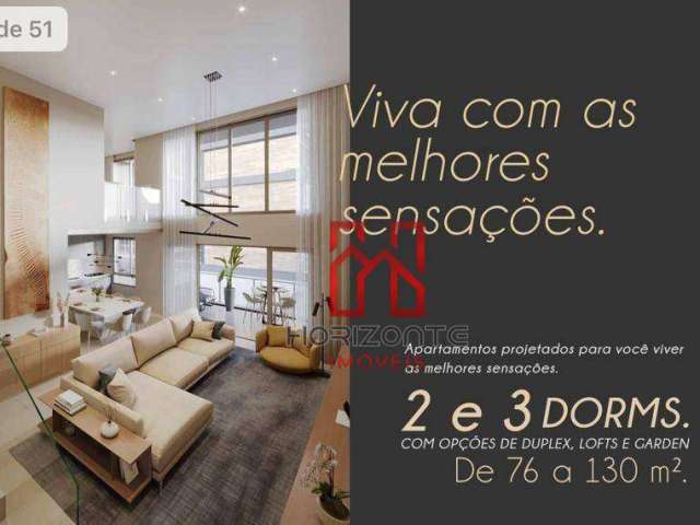 Apartamento com 3 dormitórios à venda, 104 m² por R$ 1.743.589,93 - Cacupé - Florianópolis/SC