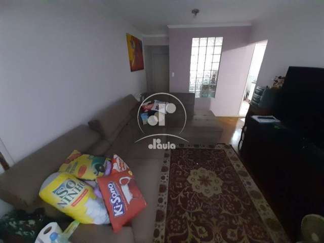 Apartamento a venda na Vila Guiomar, 71m², 2 dormitorios, 2 salas amplas, cozinha e area de serviço, 2 vagas de garagem, 1 coberta e outra descoberta.