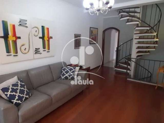 Sobrado a venda no Bairro Jardim, 221m², 5 dormitorios, 2 salas, 2 banheiros e 1 lavabo, 2 vagas cobertas, despensa, quintal com churrasqueira