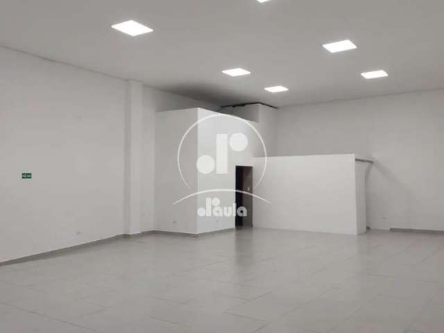 Salão comercial amplo com 200m², 2 banheiros, Centro, Santo Andre