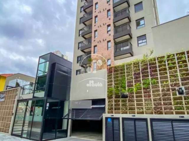 Apartamento à venda em Santo André-SP, Jardim: 1 quarto, 1 sala, 1 banheiro, 1 vaga, 43,00 m². Venha conferir!