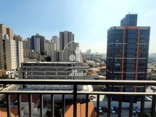 Studio de Luxo à Venda em Condomínio Exclusivo no Jardim, Santo André-SP: 1 Quarto, 1 Sala, 1 Banheiro, 1 Vaga, 44m².