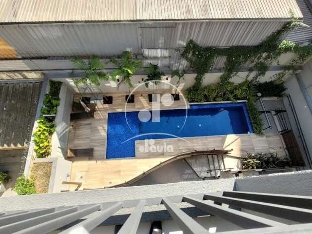 Studio à venda em condomínio no Jardim, Santo André-SP: 1 quarto, 1 sala, 1 banheiro, 1 vaga de garagem, 44m².