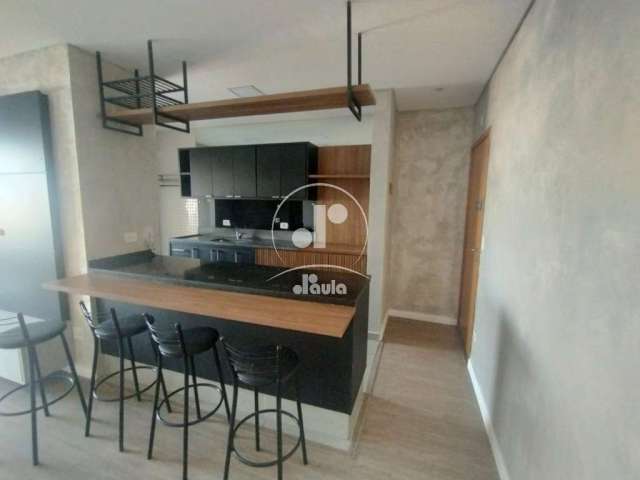 Apartamento 80m², 2 Suítes, 2 vagas, Varanda Gourmet, para Alugar, Bairro Campestre, Santo André/SP.