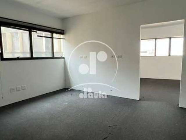 Sala comercial 72m² com 3 vagas, para alugar em prédio comercial no Bairro Jardim em Santo André.