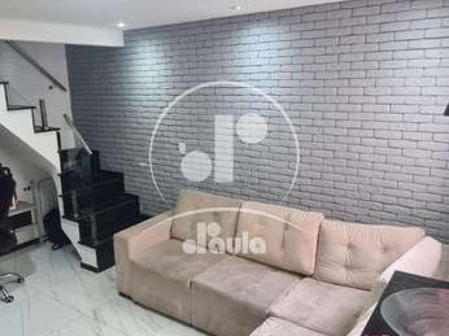 Cobertura a venda com 110m², 2 dormitórios, 1 suíte, 3 banheiros, na Vila Scarpelli, Santo André/SP.