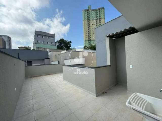 Cobertura de 90m² na Vila Príncipe de Gales-Santo André-SP: com 2 quartos, 1 suíte, 2 banheiros e 1 vaga de garagem