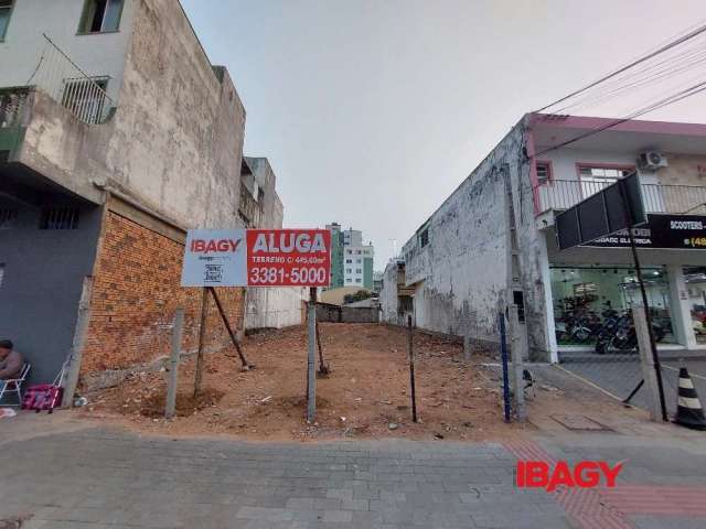 Terreno comercial para alugar na Avenida Leoberto Leal, 191, Barreiros, São José, 445 m2 por R$ 5.800