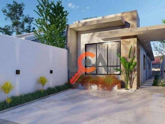 Casa com 3 dormitórios à venda, 82 m² por R$ 330.000,00 - Balneário Recanto Do Sol - Caraguatatuba/SP