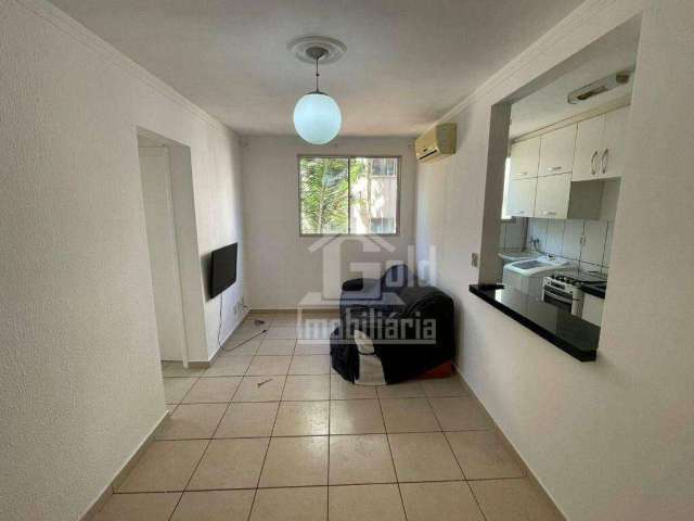 Apartamento MOBILIADO com 2 dormitórios, 47 m² - venda por R$ 189.000 ou aluguel por R$ 1.690/mês - Parque Industrial Lagoinha - Ribeirão Preto/SP