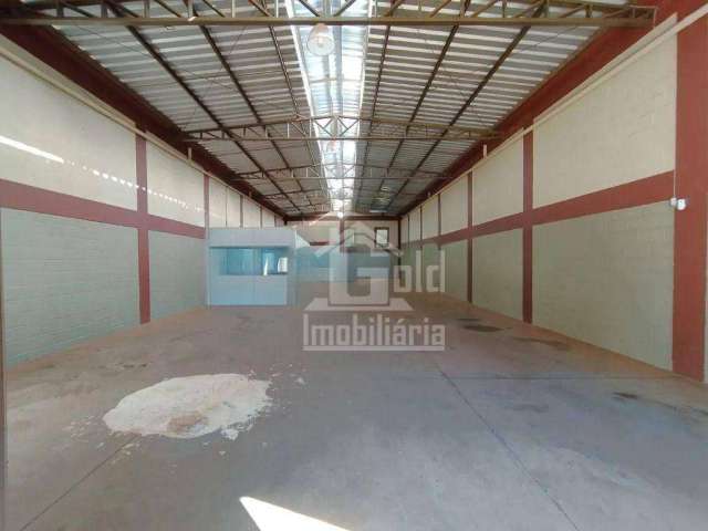 Galpão para alugar, 270 m² por R$ 3.593,00/mês - Vila Carvalho - Ribeirão Preto/SP