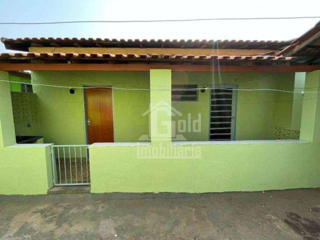 Casa com 2 dormitórios para alugar, 80 m² por R$ 1.027,26/mês - Vila Tibério - Ribeirão Preto/SP