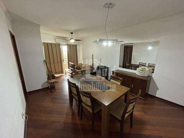 Apartamento MOBILIADO com 3 dormitórios para alugar, 105 m² por R$ 2.989/mês - Centro - Ribeirão Preto/SP