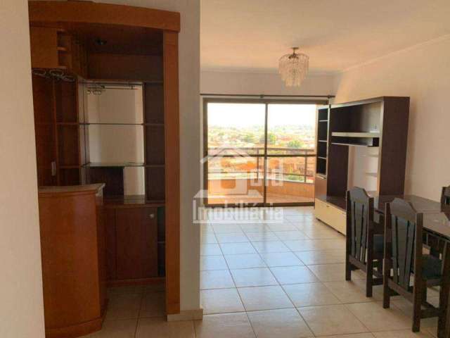 Apartamento perto da USP - SEMIMOBILIADO com 3 dormitórios para alugar, 81 m² por R$ 1.855/mês - Vila Monte Alegre - Ribeirão Preto/SP