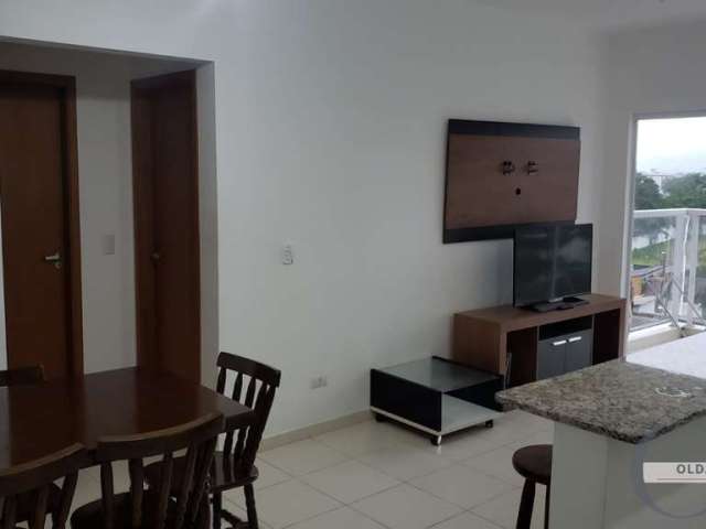 Apartamento semi mobiliado com 2 dormitórios no pereque-açú vista mar