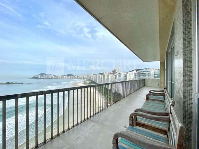 Apartamento Frente ao Mar, com 6 quartos (6 suítes) à venda, 552 m² por R$ 2.300.000 - Pitangueiras - Guarujá/SP - Imobiliária Mercuri