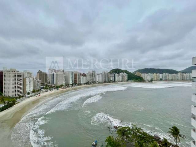 Apartamento com Vista para o Mar, com 3 quartos (1 suíte) à venda, 110 m² por R$ 980.000 - Jardim Astúrias - Guarujá/SP – Imobiliária Mercuri