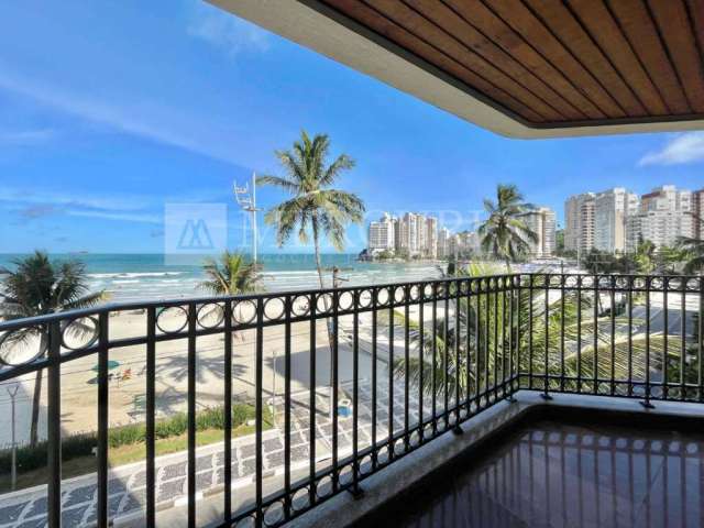 Apartamento Frente ao Mar com 4 quartos (3 suítes) à venda, 206 m² por R$ 2.500.000 - Jardim Astúrias - Guarujá/SP – Imobiliária Mercuri