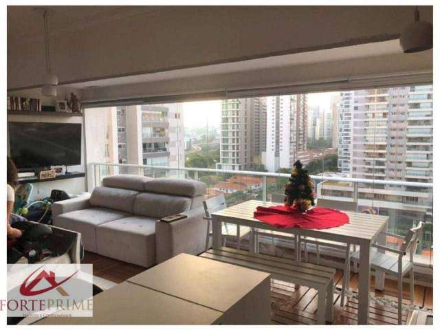 Apartamento, 50 m² - venda por R$ 850.000,00 ou aluguel por R$ 5.530,00 - Brooklin - São Paulo/SP