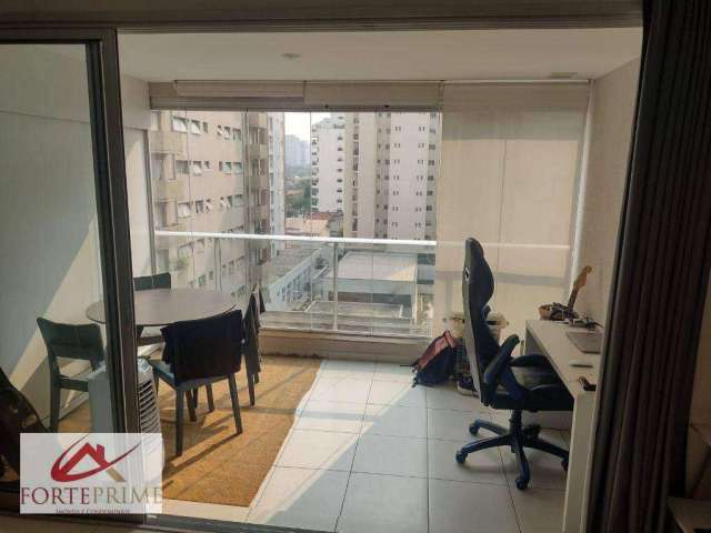 Apartamento com 1 dormitório para alugar, 34 m² por R$ 4.023,74/mês - Brooklin - São Paulo/SP