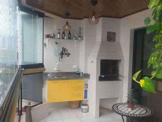 Apartamento com 3 dormitórios com varanda gourmet na na Vila Tupi na Praia Grande